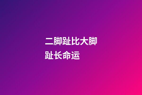 二脚趾比大脚趾长命运 (二脚趾比大脚趾长是不是苦命)-第1张-观点-玄机派